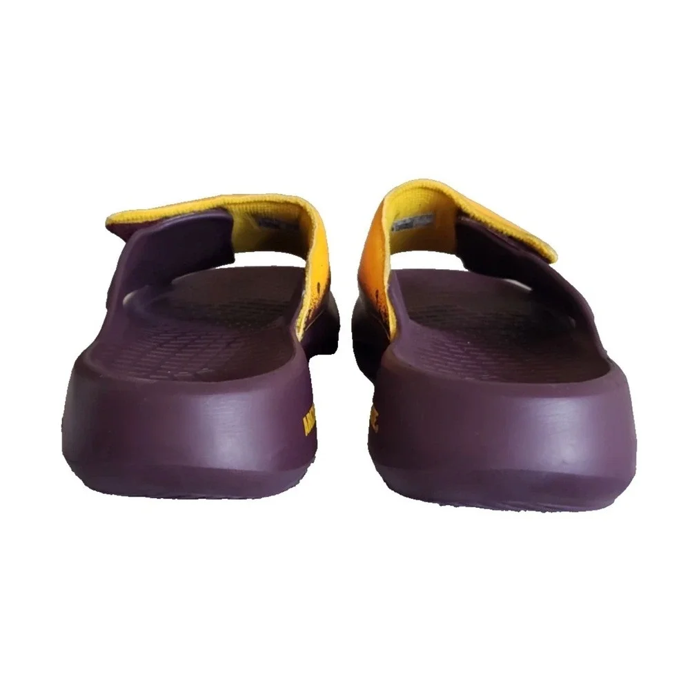 Adidas Slides Mens 9 Maroon Gold Excellence Arizona State Sun Devils NCAA
